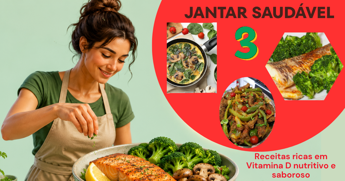 jantar saudável 3 receitas rivas em vitamina d
